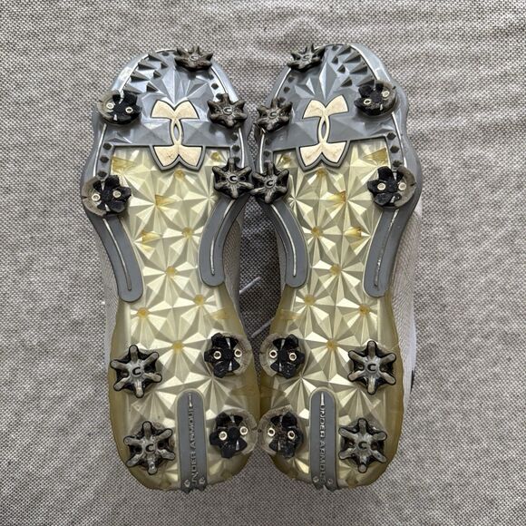 Under Armour UA Spieth 2 Gore-Tex Golf Shoes Size 11.5 White Gray Blue Mens - Picture 6 of 9